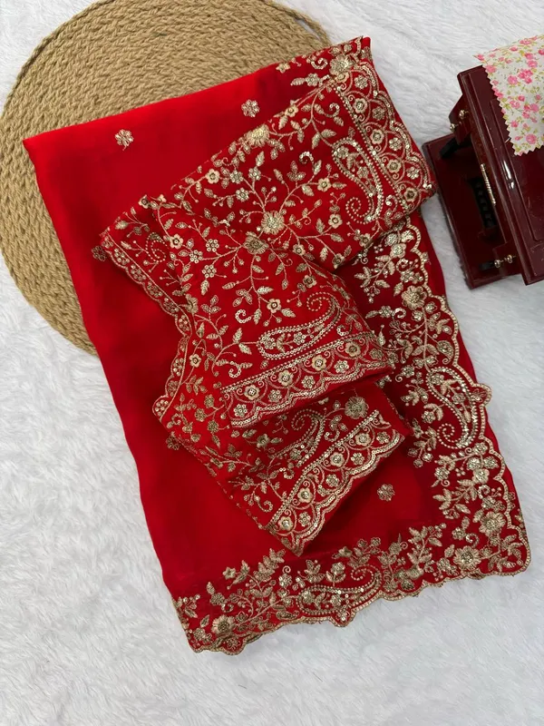 Heavy_Fendy_Silk_Designer_Saree_with_Thread_Sequin_Embroidery_Blouse