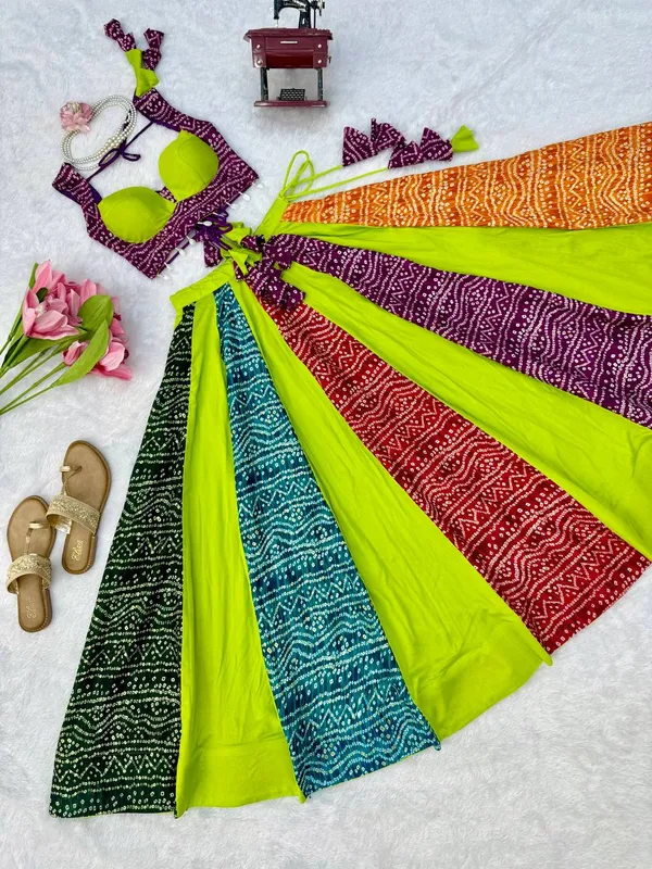 Heavy_Rayon_Multi_Color_Lehenga