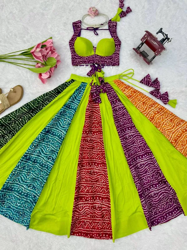 Heavy_Rayon_Multi_Color_Lehenga