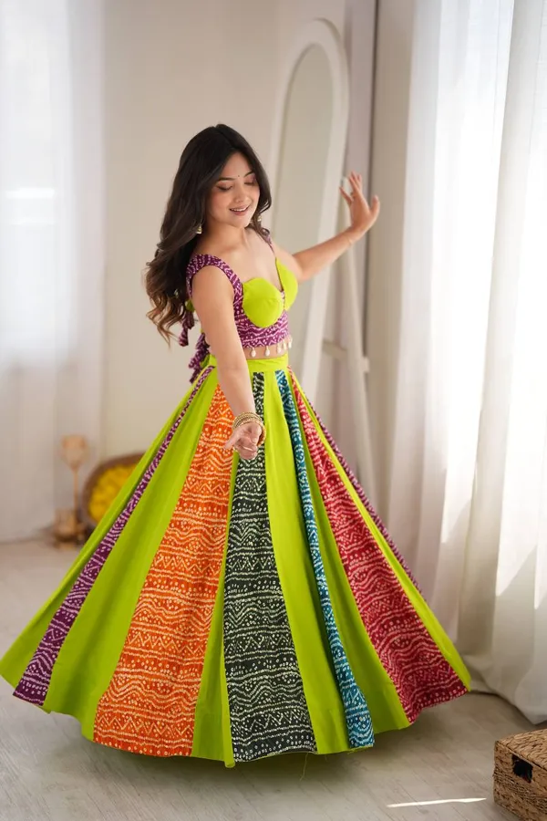 Heavy_Rayon_Multi_Color_Lehenga