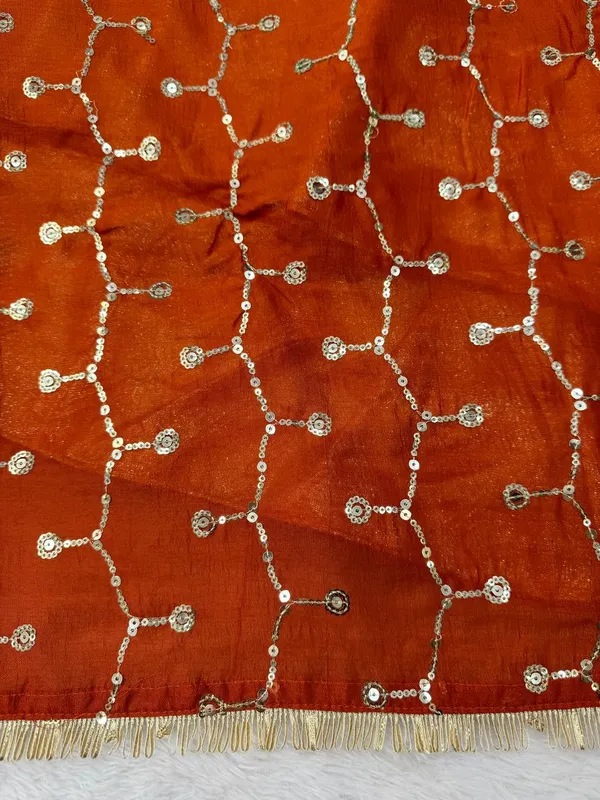 Heavy_Vichitra_Silk_Orange_Anarkali_Set