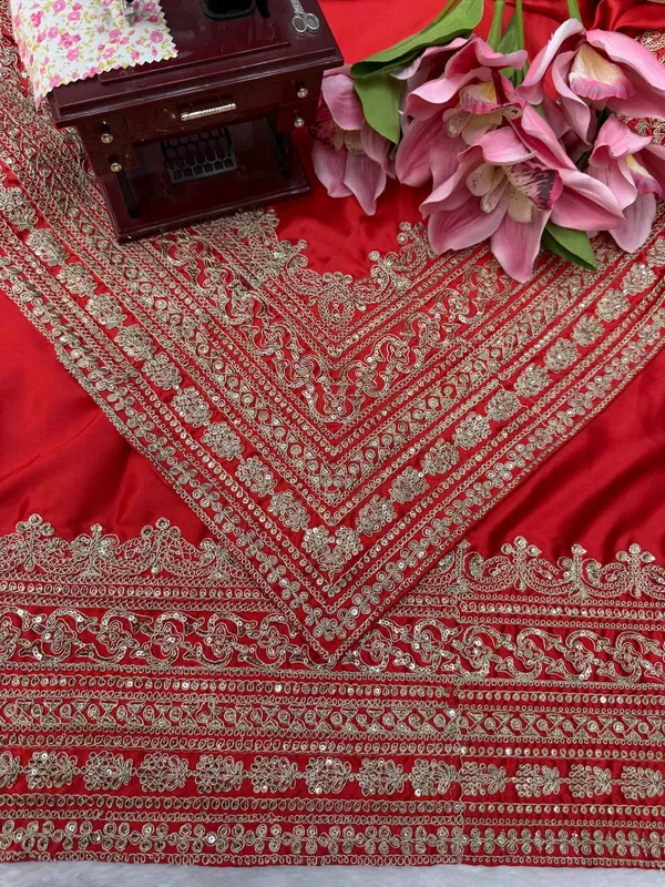 Japan_Satin_Designer_Saree_Dupatta_Set_Premium
