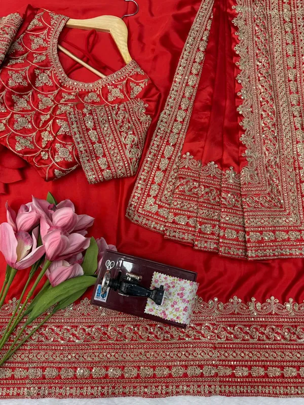 Japan_Satin_Designer_Saree_Dupatta_Set_Premium
