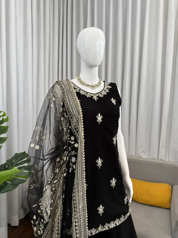 Georgette_Lace_Palazzo_Set_|_For_Women