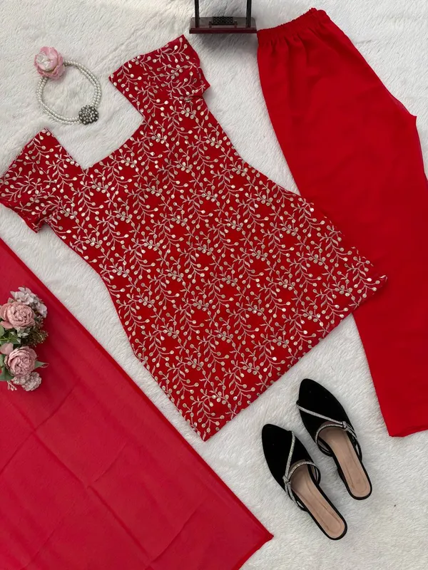 90?s_Style_Bootcut_Indo-Western_Set_|_For_Women