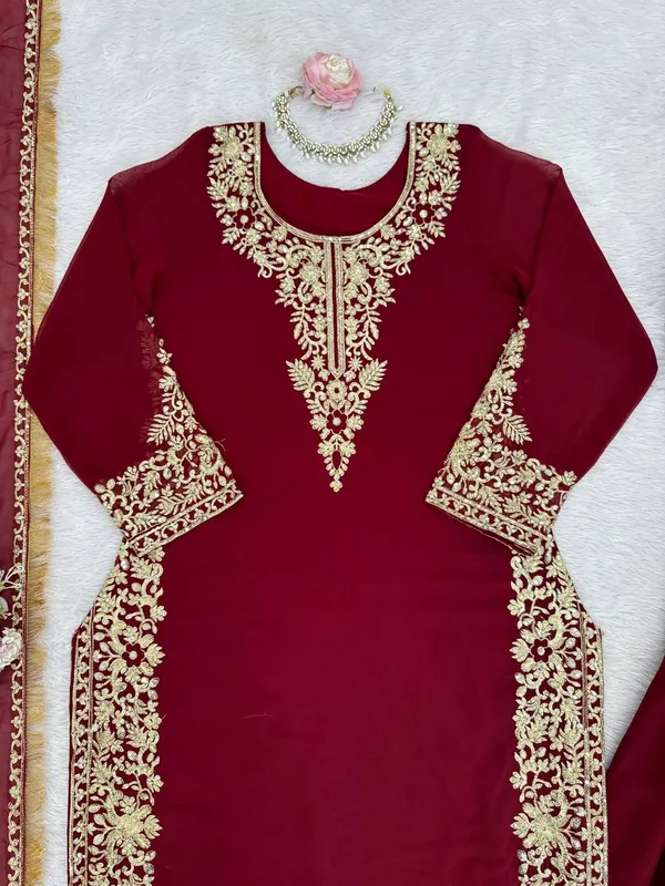 Designer_Georgette_Palazzo_Suit_Set_|_For_Women