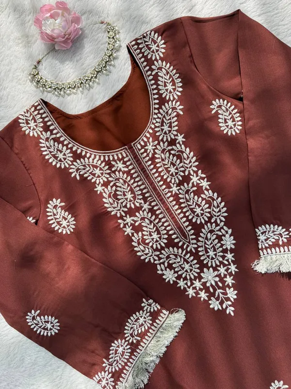 Rayon_Designer_Kurti_Bottom_Set