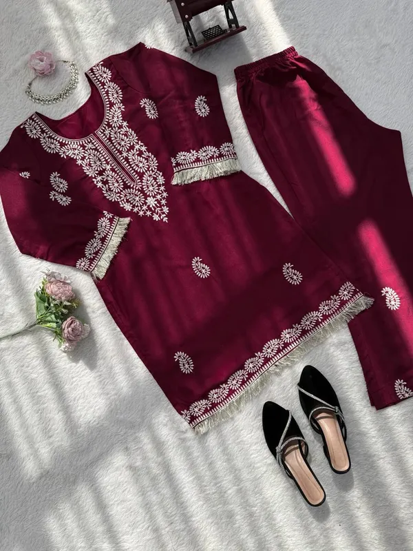 Rayon_Kurti_Bell_Bottom_Set