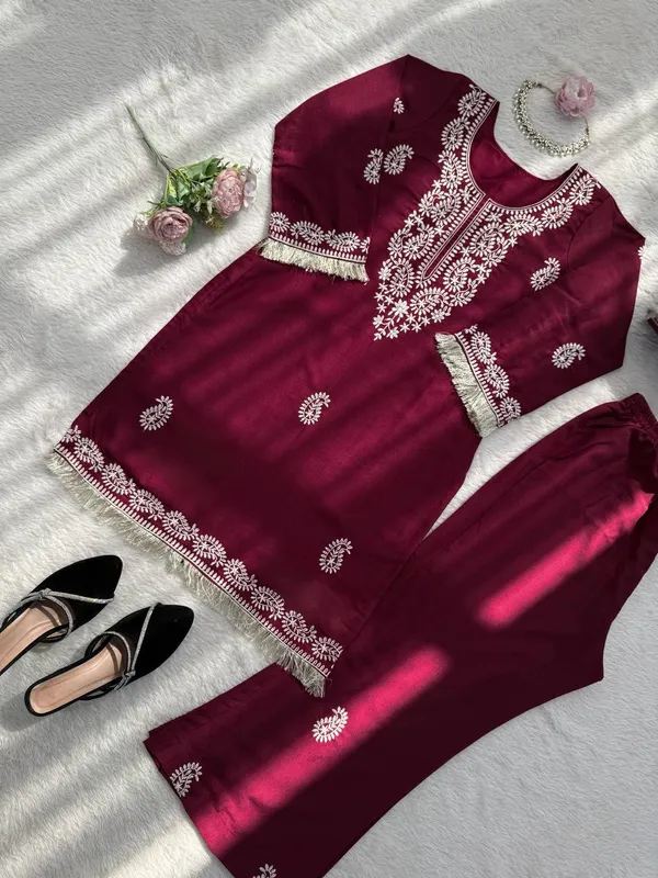 Rayon_Kurti_Bell_Bottom_Set