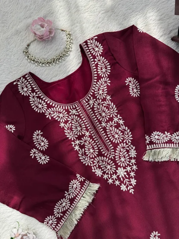 Rayon_Kurti_Bell_Bottom_Set
