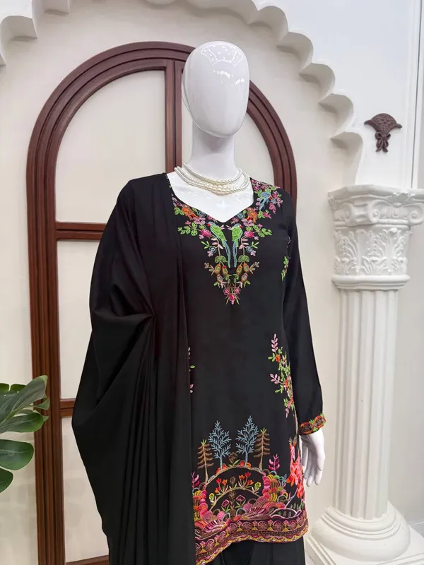 Rayon_Designer_Suit_Dupatta_Set