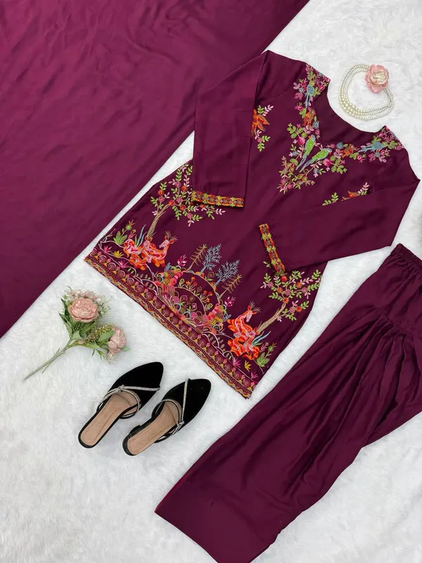 Rayon_Heavy_Work_Suit_Plazo_Set