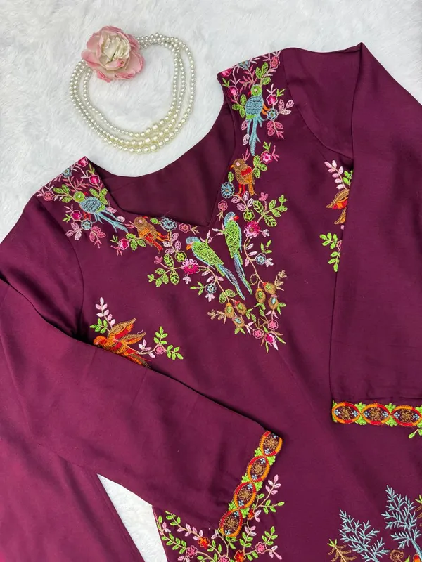 Rayon_Heavy_Work_Suit_Plazo_Set