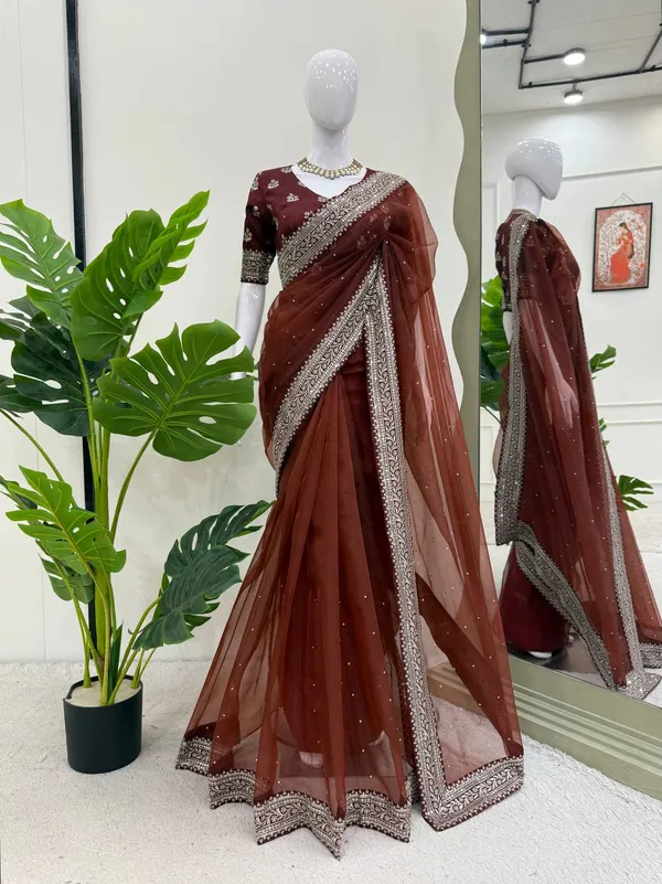 Organza_Silk_Designer_Saree_Set