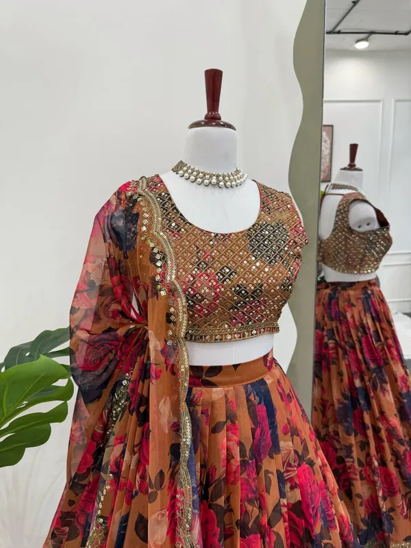 Red_Organza_Lehenga_Choli_For_Women