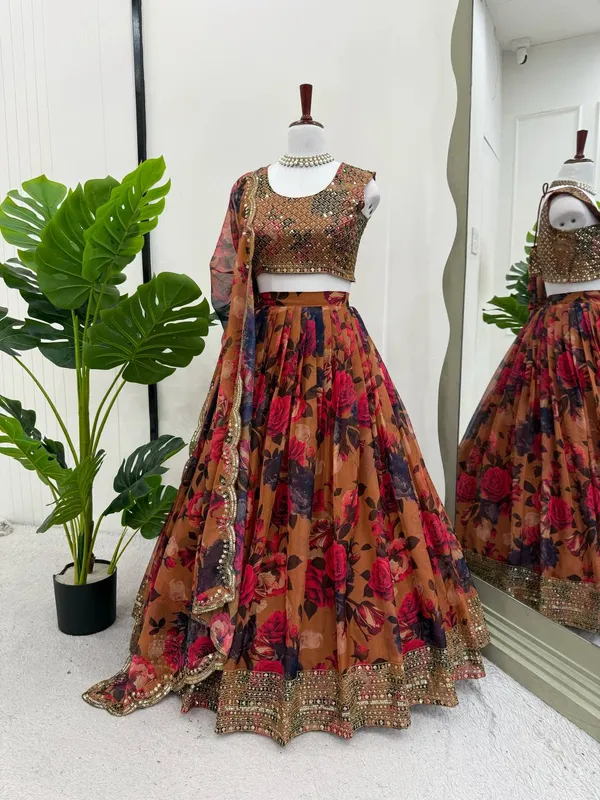 Red_Organza_Lehenga_Choli_For_Women