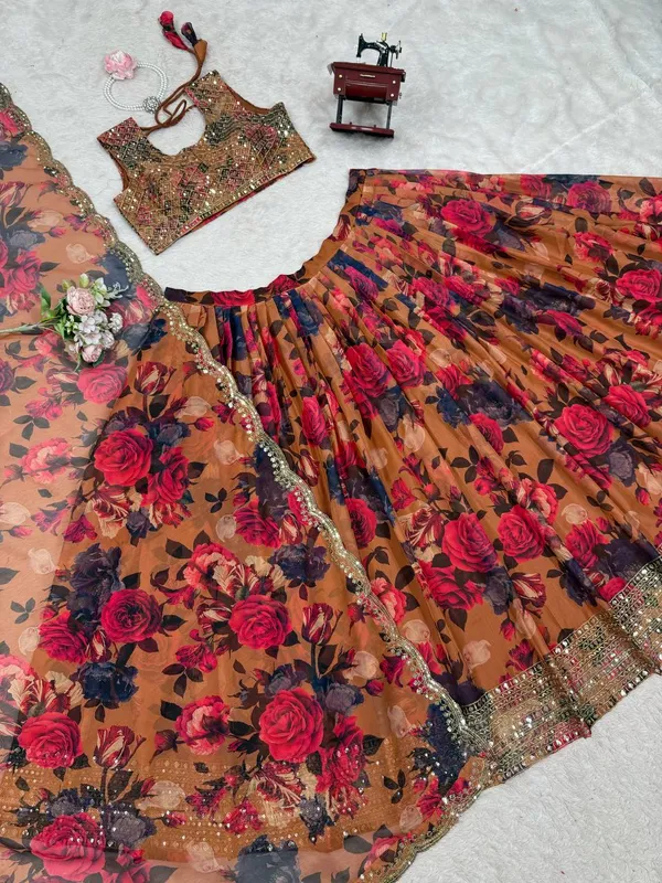 Red_Organza_Lehenga_Choli_For_Women