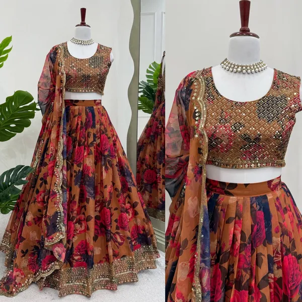 Red_Organza_Lehenga_Choli_For_Women