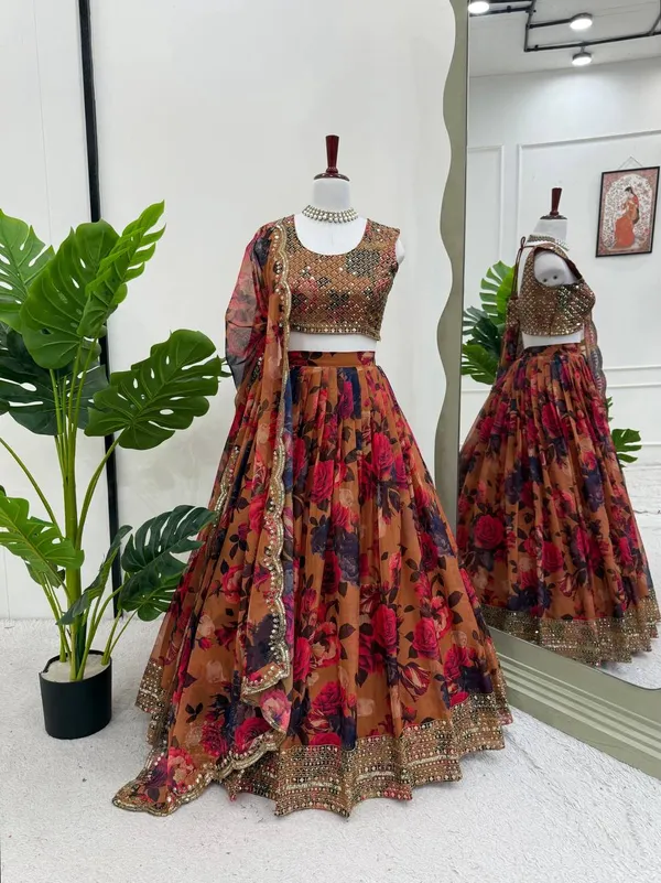 Red_Organza_Lehenga_Choli_For_Women