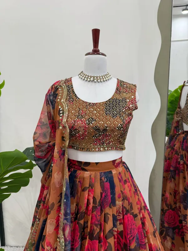 Red_Organza_Lehenga_Choli_For_Women