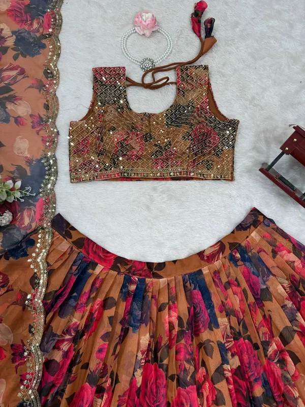 Red_Organza_Lehenga_Choli_For_Women