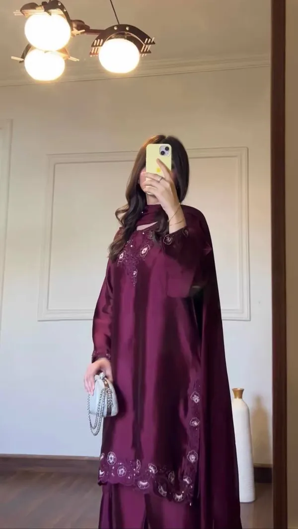 Maroon_American_Silk_Palazzo_Suit