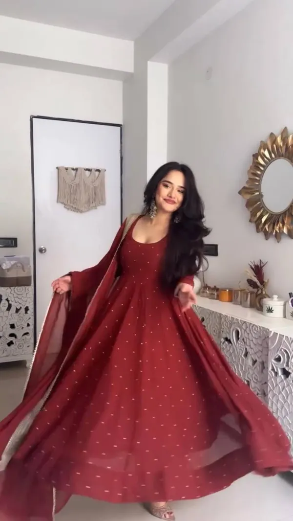 Maroon_Flare_Anarkali_Gown_with_Dupatta_for_Women
