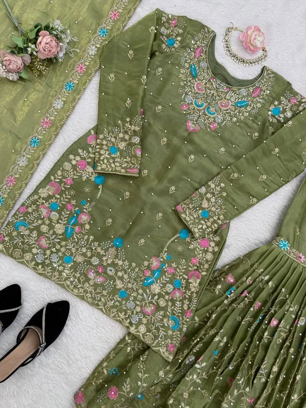 Premium_Elegance_JMC_silk_Anarkali_Green