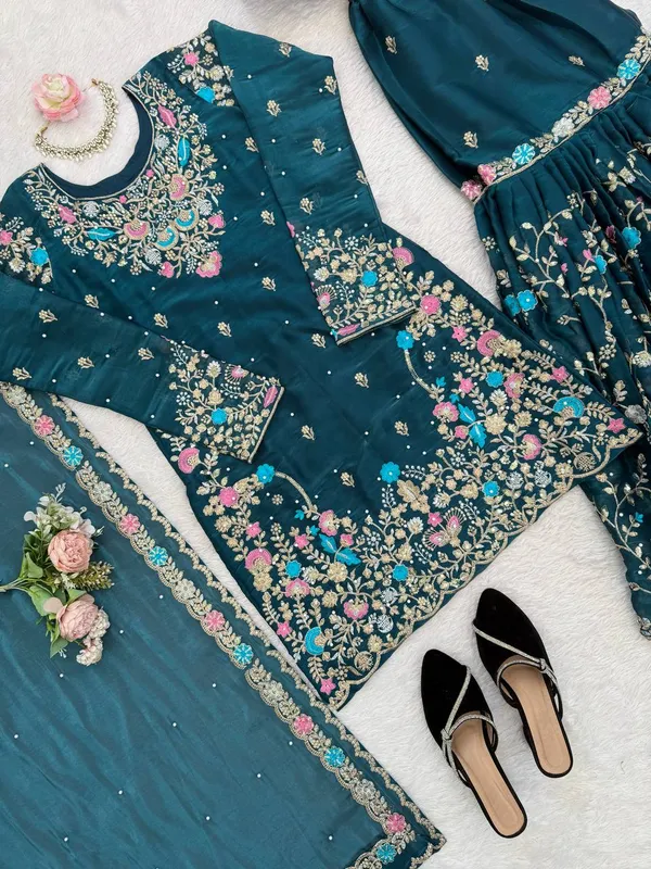 Premium_Elegance_JMC_silk_Anarkali_Navy_Blue