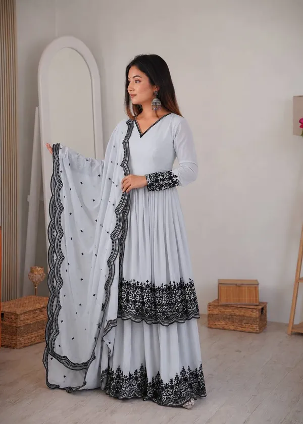 Premium_Faux_Georgette_Embroidered_Suit_Palazzo_Dupatta_Set_White