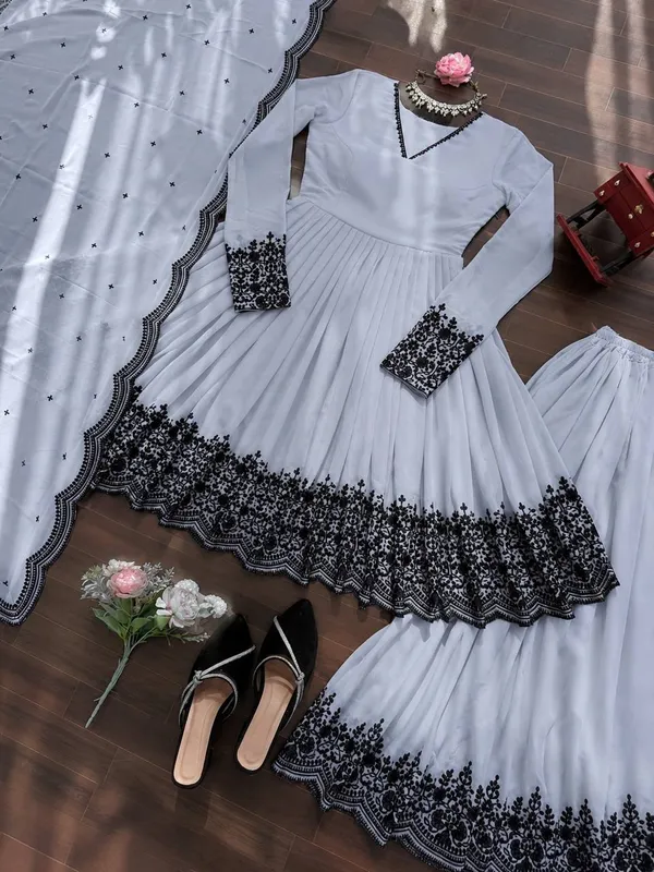 Premium_Faux_Georgette_Embroidered_Suit_Palazzo_Dupatta_Set_White