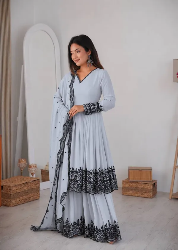 Premium_Faux_Georgette_Embroidered_Suit_Palazzo_Dupatta_Set_White