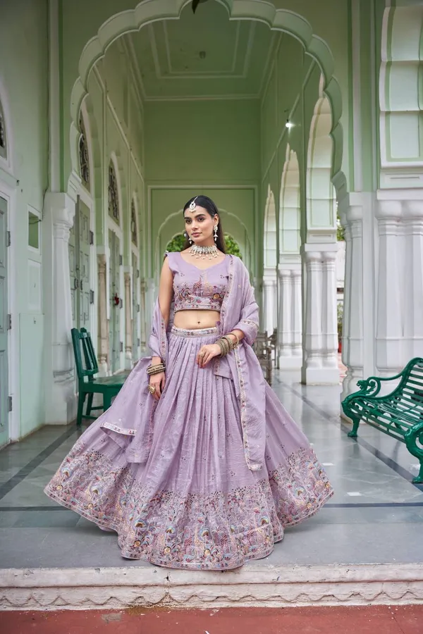 Premium_Gold_Crush_Lehenga_Choli_Dupatta_Set_with_Thread_Sequin_Embroidery_Purple