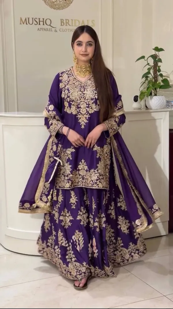 Purple_Designer_Chinon_Palazzo_Set