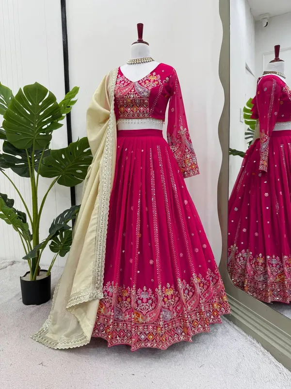 Georgette_Lehenga_Choli_Dupatta_Set