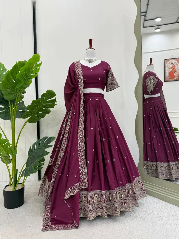 Chinon_Silk_Premium_Wedding_Lehenga_Set