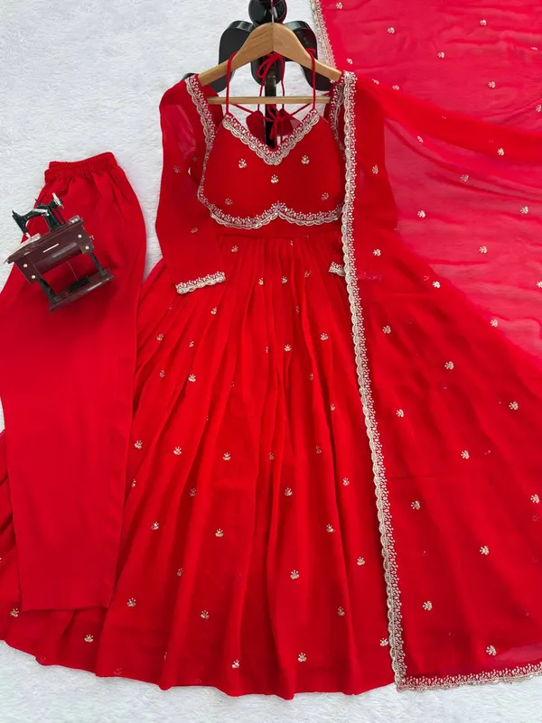 Red_Traditional_Party_Wear_Anarkali_Set