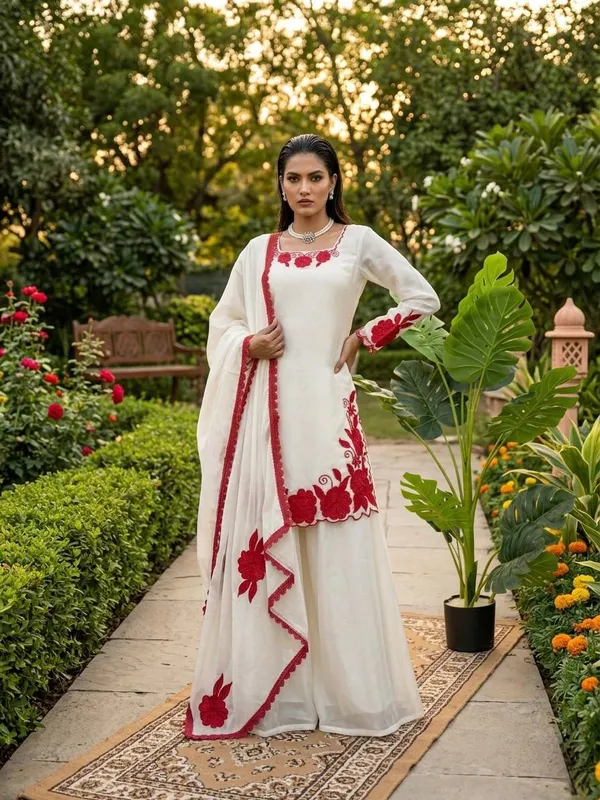 Fendy_Silk_Classic_Palazzo_Set_|_For_Women
