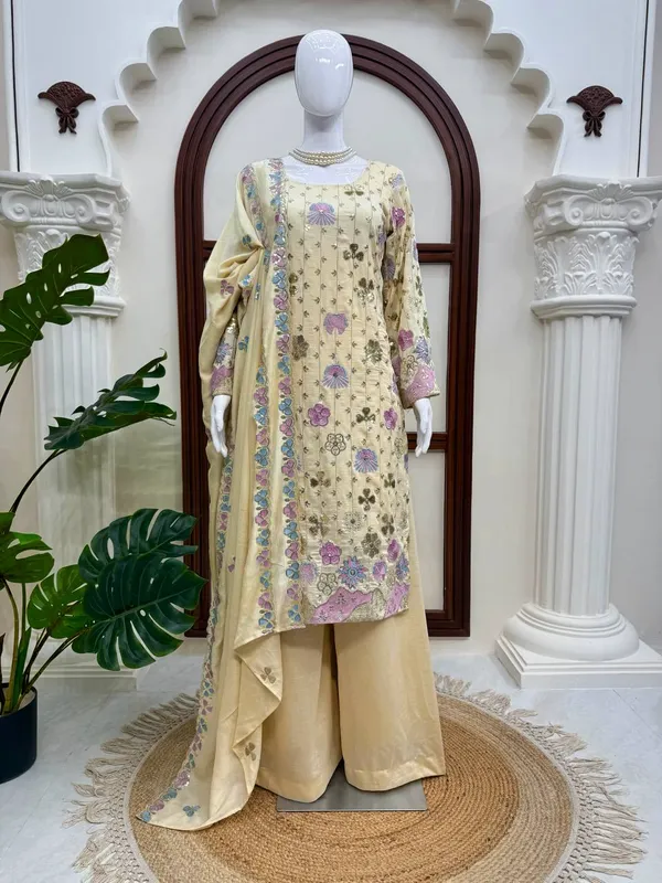 Vichitra_Silk_Stylish_Plazo_Suit_Set