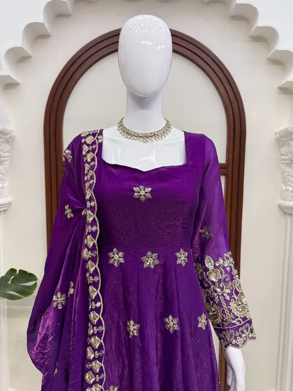 Fendy_Silk_Designer_Anarkali_Pant_Set