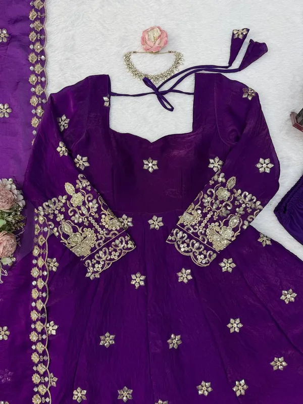 Fendy_Silk_Designer_Anarkali_Pant_Set