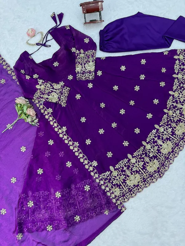 Fendy_Silk_Designer_Anarkali_Pant_Set
