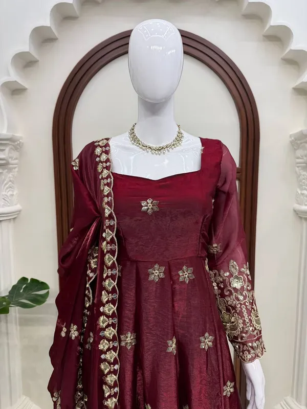 Fendy_Silk_Designer_Anarkali_Pant_Set