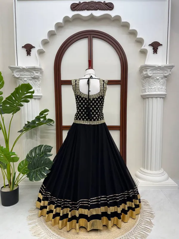 Faux_Georgette_Lehenga_Top_Set
