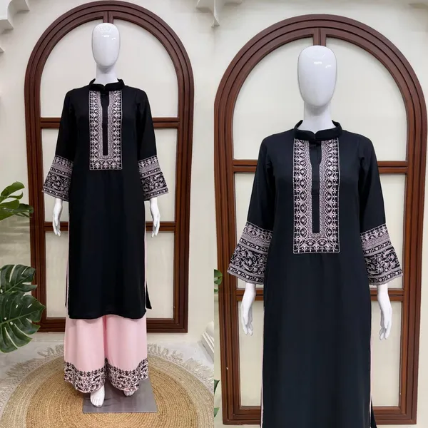 Rayon_Cotton_2_Piece_Set_with_Intricate_Thread_Work_Top_and_Plazo_Black