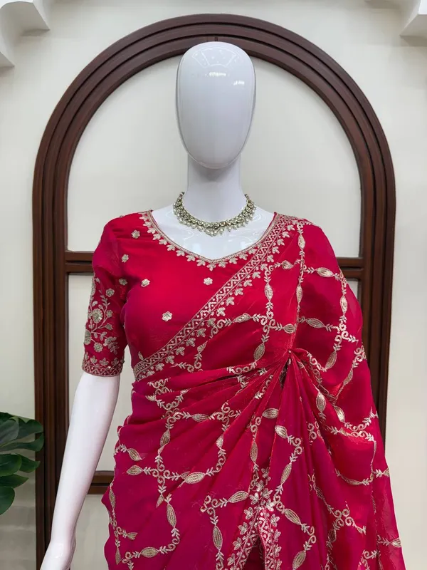 Red_Fendy_Silk_Saree