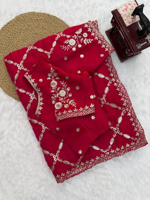 Red_Fendy_Silk_Saree