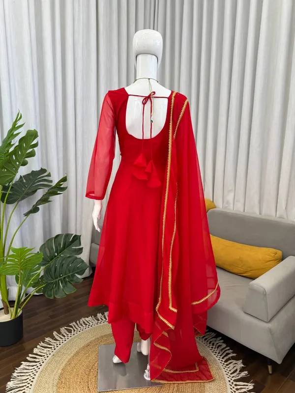 Red_Women's_Tibby_Silk_Anarkali