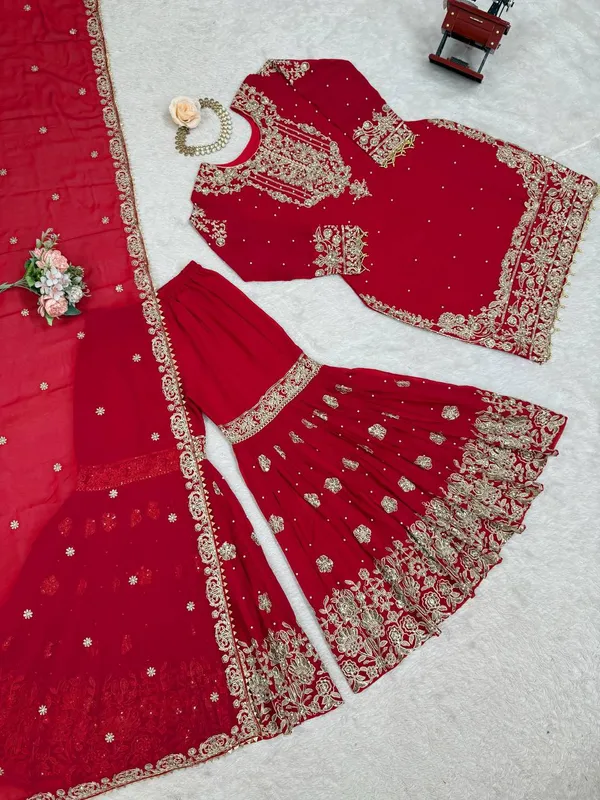 Georgette_Wedding_Wear_Sharara_Set