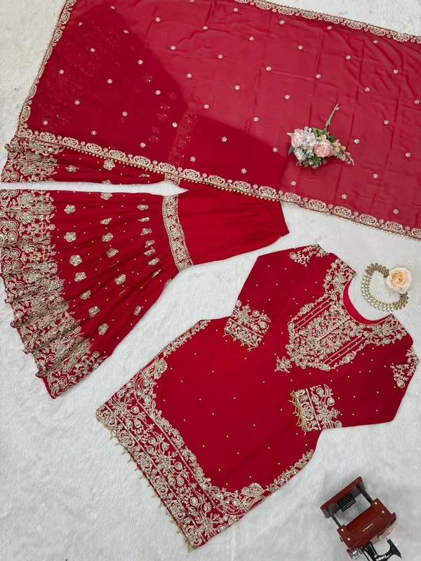 Georgette_Wedding_Wear_Sharara_Set